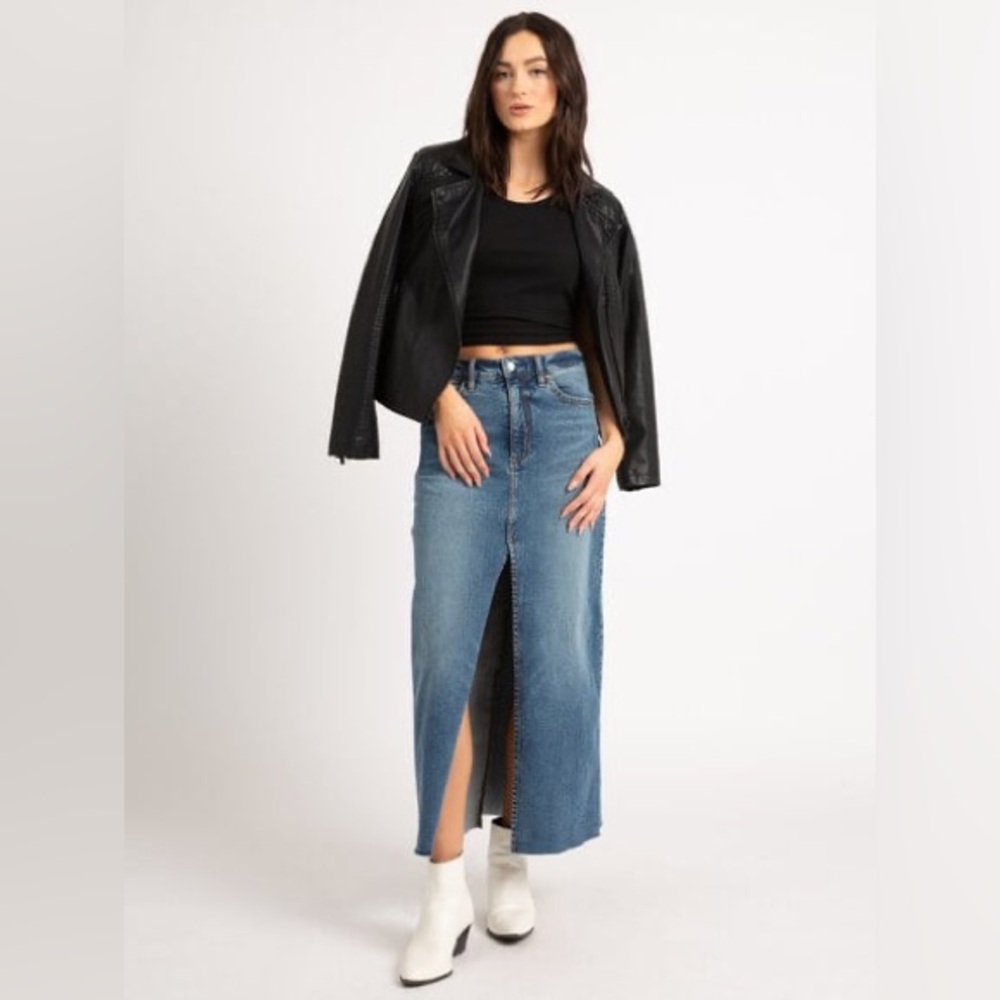 Bootlegger Maxi Slit Skirt